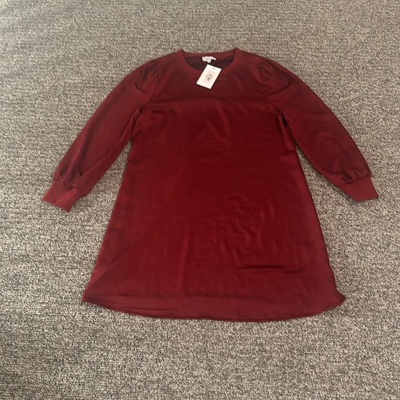 NWT S’Edge Red Satin Shift Dress Sz M - Picture 6 of 10